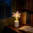 thumbnail image 6 of Artificial Lily LED Table Light, Realistic Flower Decorative Lamp with Warm Glow for Living Room and Nightstand, 6 of 6