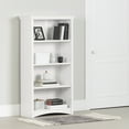 thumbnail image 1 of South Shore Gascony 4-Shelf Bookcase for Adult, in Pure White, 1 of 13