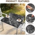 thumbnail image 5 of Square Fitted Tablecloth with Elastic Edge Design Table Cover Waterproof Stain-Resistant Wipeable Table Cloth for Kitchen Dining Picnic Patio Outdoor Party, 5 of 9