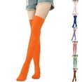 thumbnail image 5 of Fun and Cozy Thigh High Socks in Bright Colors Perfect Winter Accessory, 5 of 6