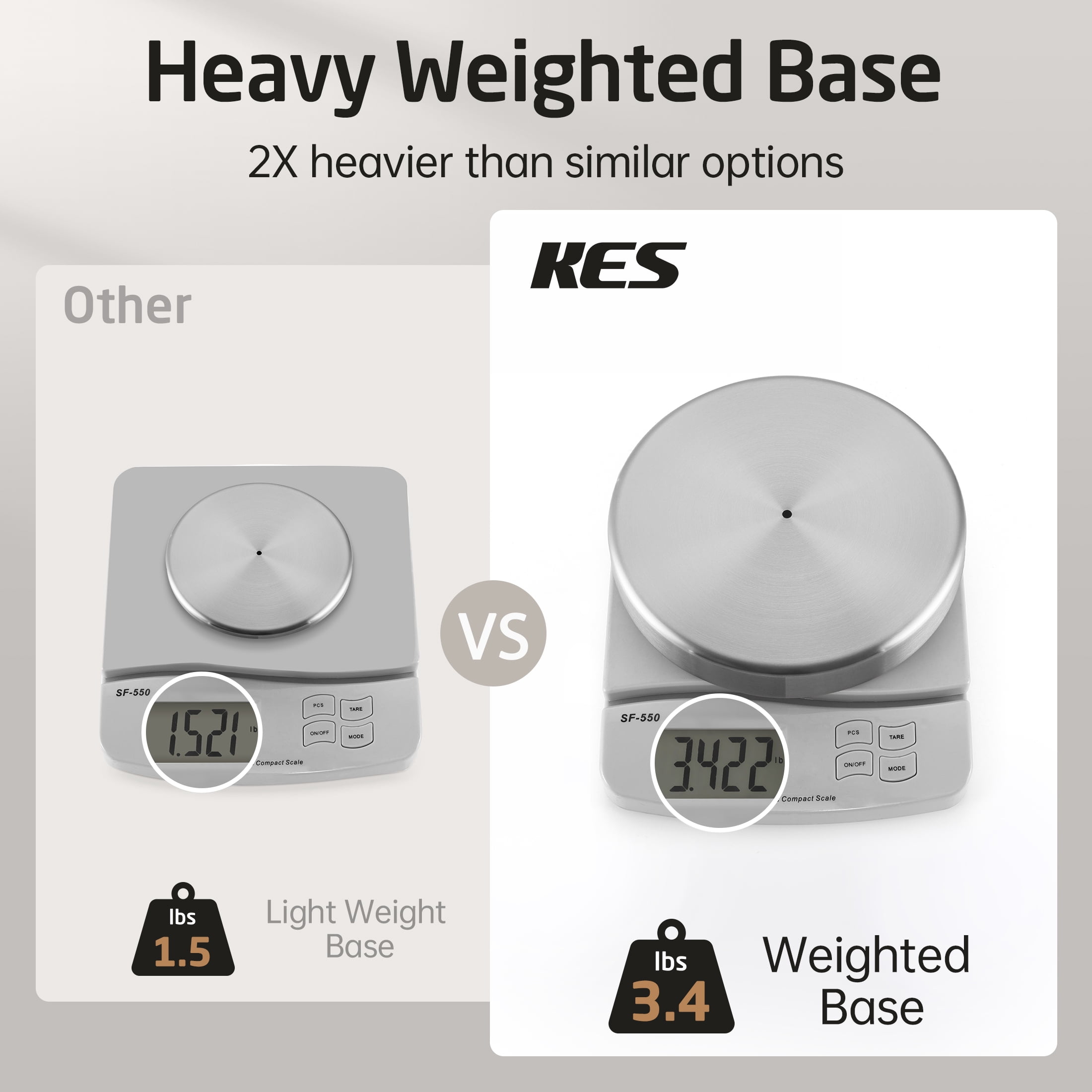 KES Toilet Paper Holder Free Standing 26" H (Taller Version), Toilet Paper Roll Holder Stand with Weighted Base for Bathroom, 18/8 Stainless Steel Brushed