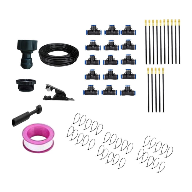 Kit de riego automático, sistema de riego automático, manguera para riego de invernaderos. Manguera de polietileno de 15 m