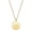 Gold, variant on (M) Initial Disc ONE IN A MILLION Pendant Necklace Gold Plating 18 Inch Chain + 2in Extender