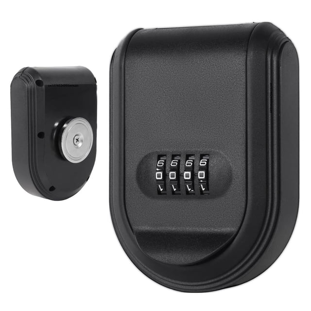 Magnetic Key Box Hider Under Car with 4 Digit Combination with Strong Magnet Key Outdoors Waterproof ,Easy to Install