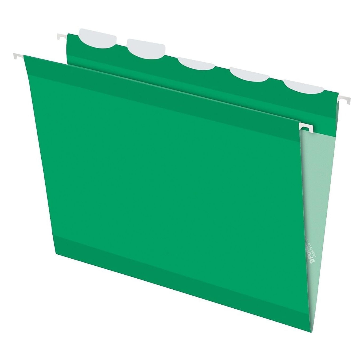 Hanging File Folders Letter Size, Bright Green - Ready-Tab Reinforced, 5 Tab, 25 Count