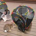 thumbnail image 3 of Cat Cube Tent, Rolling Cat Cube, Mesh Cube for Cats, Pet Play Cubic Outdoor, Folding Pop Open Pet Animal Playpen, Ventilated Pet Playhouse for Puppy Kitten Bunny (Black), 3 of 10