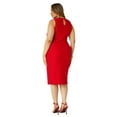 thumbnail image 2 of Ashley Stewart Textured Knit Sheath Dress, Equestrian Red, Size 10/12, 2 of 4
