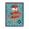thumbnail image 2 of Stupell Industries Ice Cream Vintage Comic Book Blue Red Design Framed Wall Art by Ester Kay, 2 of 5
