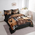 thumbnail image 3 of Castle Fairy Deer Bear Animal Bedding Comforter Set,Woodland Wildlife Queen Bedding Sets, 3 of 8