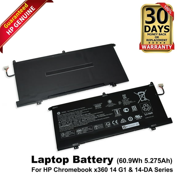 HP 11.55V 60.9Wh Laptop Battery for Chromebook 15-DE, x360 14 G1, L29959-005