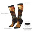 thumbnail image 4 of Naloa Colorful Bull Western Man Thigh High Socks Extra Long Stretchy Sock Women Over Knee High Opaque Stocking Daily Wear, 4 of 6