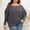 Gray, variant on Babysbule Plus Size Womens Sweaters Women Large Solid Round Neck Sweater Off Shoulder Loose Fashion Knit Women's Fashion