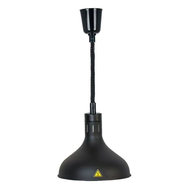 DOLITY Lampe Chauffante Suspendue Réglable pour Service Alimentaire Cuisine Cafétéria Noir