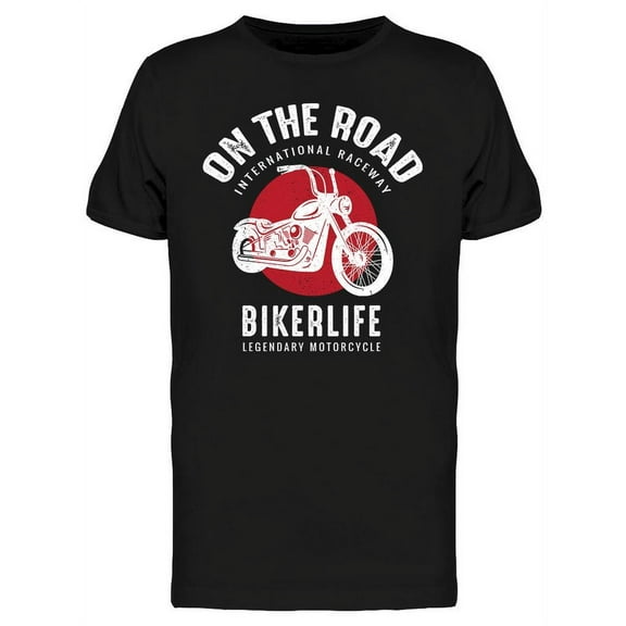On The Road Bikerlife T-Shirt Men -Image by Shutterstock, Male Medium