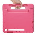 thumbnail image 5 of ELEHOLD Rugged Stand Case for Samsung Galaxy Tab S10 FE+/S10 FE Plus, Kids Friendly EVA Full Body Protective Handle Grip Kickstand Shockproof Case,Rose, 5 of 6