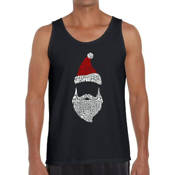 Men's Word Art Tank Top - Santa Claus