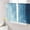 Blue, variant on Sheer Curtains 108 Inches Long 2 Panels Set for Living Room, Black Grey Ombre Semi Sheer Curtains for Windows, Coastal Beach Modern Abstract Art Voile Window Treatments Rod Pocket Curtain