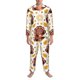thumbnail image 3 of Fotbe Fall Turkey Pijama de Hombre con Estampado de Manga Larga, Conjunto de 2 Piezas, Ropa de Dormir Suave y Cómoda con Bolsillos-Medium, 3 of 7