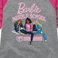 thumbnail image 3 of Barbie - Middle School Dolls - Toddler & Youth Girls Raglan Graphic T-Shirt, 3 of 5