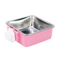 thumbnail image 1 of Fixed Hanging Pet Feeder Stainless Steel Dog Bowl Cage Drinking Water FeederSmall He Qiyong unisex, 1 of 2