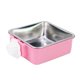 thumbnail image 1 of Fixed Hanging Pet Feeder Stainless Steel Dog Bowl Cage Drinking Water FeederLarge He Qiyong unisex, 1 of 2