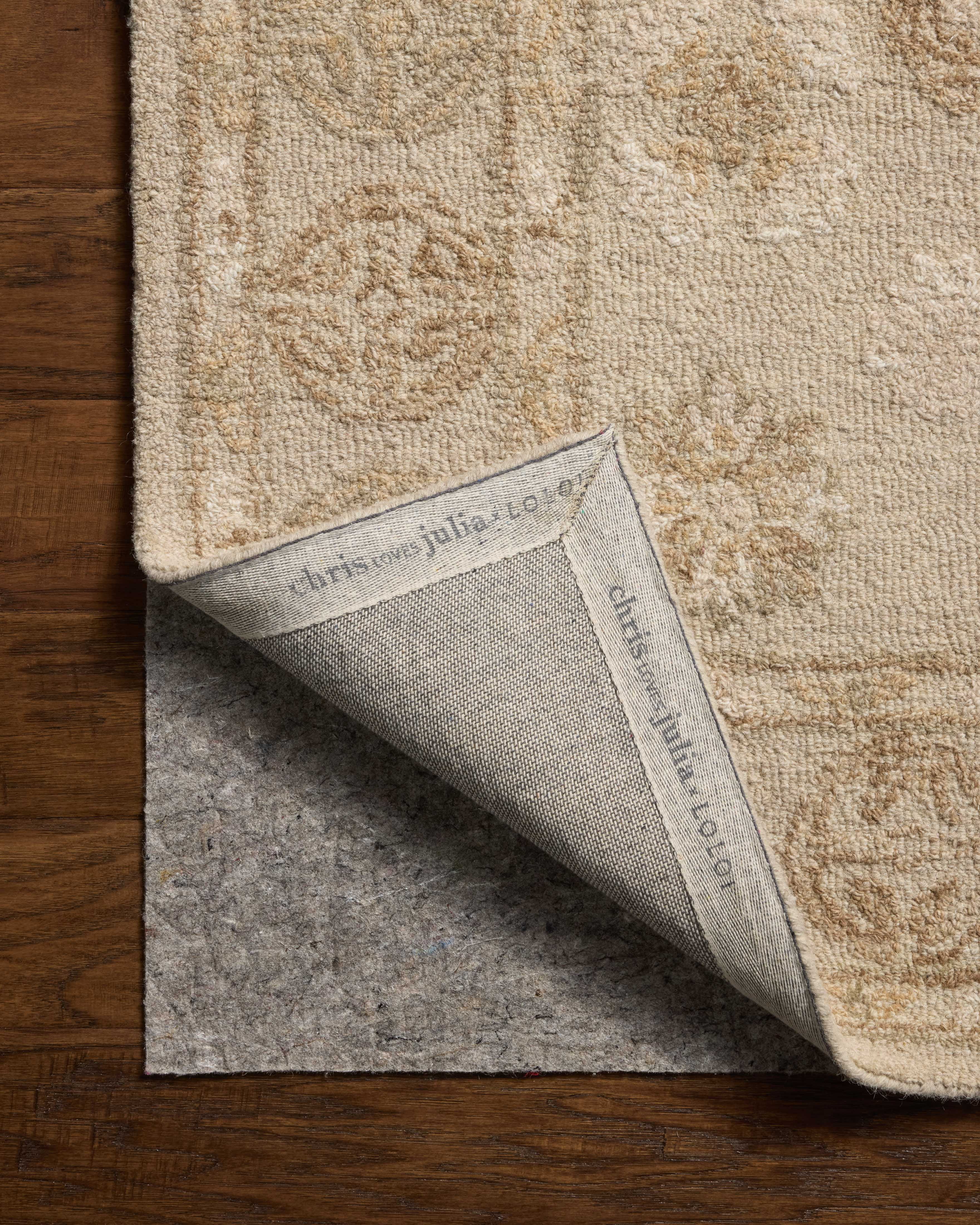 Chris Loves Julia x Loloi Dorothea Dove / Natural 18" x 18" Sample Rug