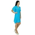 thumbnail image 3 of Bimba Women Plain Kaftan Dress Beach Cover Up Cotton Solid Caftan, 3 of 5