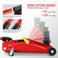 thumbnail image 3 of DNA Motoring TOOLS-00326 Universal 1.5 Ton (3000 lbs) 5.3"- 12" Lifting Heavy Duty Steel Garage Hydraulic Floor Jack Red, 3 of 7