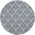 thumbnail image 2 of Nourison Grafix Damask White/Blue 8' x ROUND Area Rug, (8 Round), 2 of 8