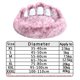 thumbnail image 5 of Super Fluffy Dog Bed PET House Sofa Washable Long Plush Outdoor Large Pet Cat Dog Bed Warm Mat Portable Cat Supplies Donut Bed ShopWise Round, 5 of 8