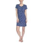 Cool Girl Women's Sleepshirt, Blue Floral, X-Large