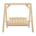 thumbnail image 4 of Amish Casual Mission Swing with A-Frame Stand, 5-Foot, 6Ft Chains, Semi-Solid Black, 4 of 8