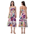 thumbnail image 2 of Gupgi Robe Débardeur Florale pour Femmes Bretelles Spaghetti Robes Évasées Sans Manches Taille Haute Robe Longue Fluide Robe de Plage, 2 of 8