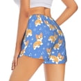 thumbnail image 3 of Goofa Kawaii Corgi Printed Women 2 in 1 Running Shorts,Quick Dry Athletic Workout Shorts,High Waisted Athletic Shorts with Liner Pockets-X-Large, 3 of 9