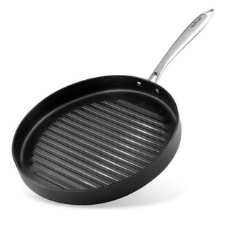Nutrichef Nonstick Stove Top Grill Pan - PTFE/PFOA/PFOS Free Need Two Burners 20 x 13 Hard-Anodized Non Stick Grill & Griddle Pan - Kitchen