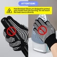 thumbnail image 6 of 2Pcs Heat Resistant Gloves With Silicone Bumps, Professional Heat Proof Glove Mitts For Hair Styling Curling Iron Wand Flat Iron Hot-Air Brushes Sublimation Gloves, 6 of 7