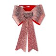 thumbnail image 2 of Red & White Glitter Plastic Christmas Bow, 11 in, by Holiday Time, 2 of 5