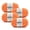 Carrot Orange, variant on Bernat® Blanket Brights™ #6 Super Bulky Polyester Yarn, Pixie Pink 10.5oz/300g, 220 Yards (4 Pack)