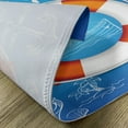 thumbnail image 5 of Ambesonne Ocean Place Mats Set of 4, Palm Tree Island Octopus, Standard Size, Blue Orange White, 5 of 6