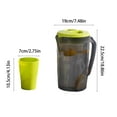 thumbnail image 3 of XYRSRUW Cold Brew Kettle, High-Temperature Plastic Pitcher for Iced Tea, Large Capacity Beverage Dispenser with Handle, Multifunctional Water Jug for Parties and Picnics(Green), 3 of 6