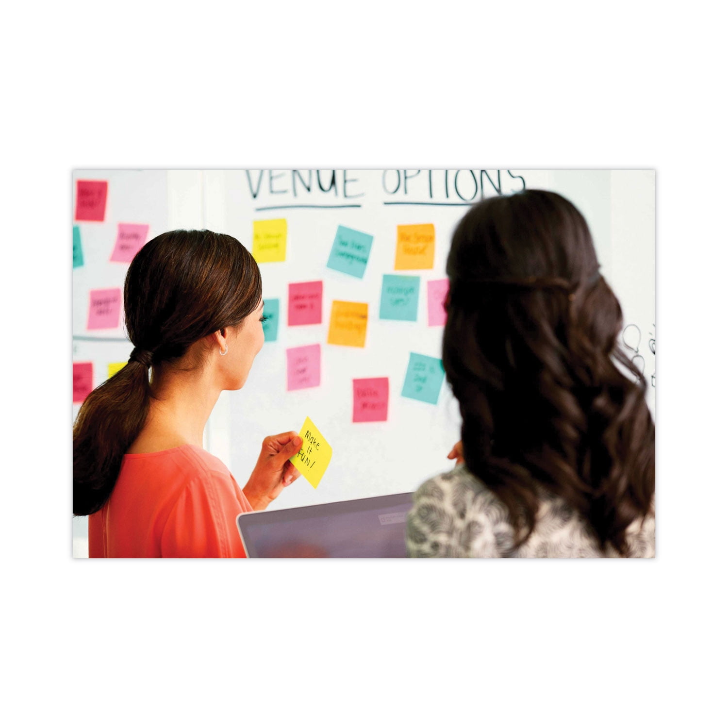 Self-Stick Wall Pad, Unruled, 20 x 23, White, 20 Sheets/Pad, 2 Pads/Pack, 2 Packs/Carton | Bundle of 2 Cartons