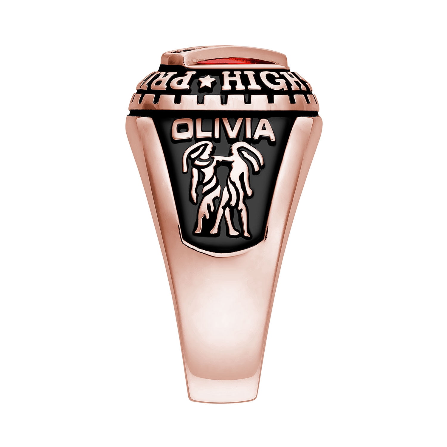 Order Now for 2025 Graduation, Freestyle Women's Bridge Birthstone Class Ring Celebrium, Personalized, High School or College Graduation