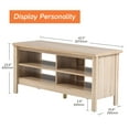 thumbnail image 2 of Wampat TV Stand for TVs up to 55 Inch, White Oak Entertainment Center Media Console, 2 of 7