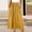 Yellow#1, variant on Caywon Women's Maxi Skirt, Drawstring Elastic Waist A-Line Long Skirt, Crinkle Texture Solid Color Cotton Linen Blend Skirt for Vacation, Beach and Casual Wear