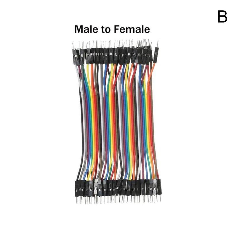 40pcs Dupont Jump Wire MF MM FF Jumper Breadboard Lead Hot For Ard