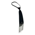 thumbnail image 2 of Corbata para Mujer Elegante con Diseño de Perlas y Borlas Accesorio Reutilizable Preanudado Confeccionado en Poliéster Confortable y Resistente, 2 of 8