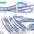 thumbnail image 2 of CHAO Regla Flexible De PVC + Metal - 60 Cm, Regla Curva Flexible, Transparente, Flexible, Dos Escaladas, Portátil, Oficina, Escuela, Estudio, Dibujo Técnico, Ropa, Carpintería - Azul, 2 of 5