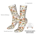 thumbnail image 4 of Uemuo Mushrooms for 16in Socks, Cotton Socks Sports Socks Knee High Socks Comfortable Socks For Men, Women, 4 of 7