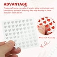 thumbnail image 3 of Heart Stickers, Self Adhesive Acrylic Heart Rhinestones Jewel Stickers for Crafting Red 2 Sheet, 3 of 6