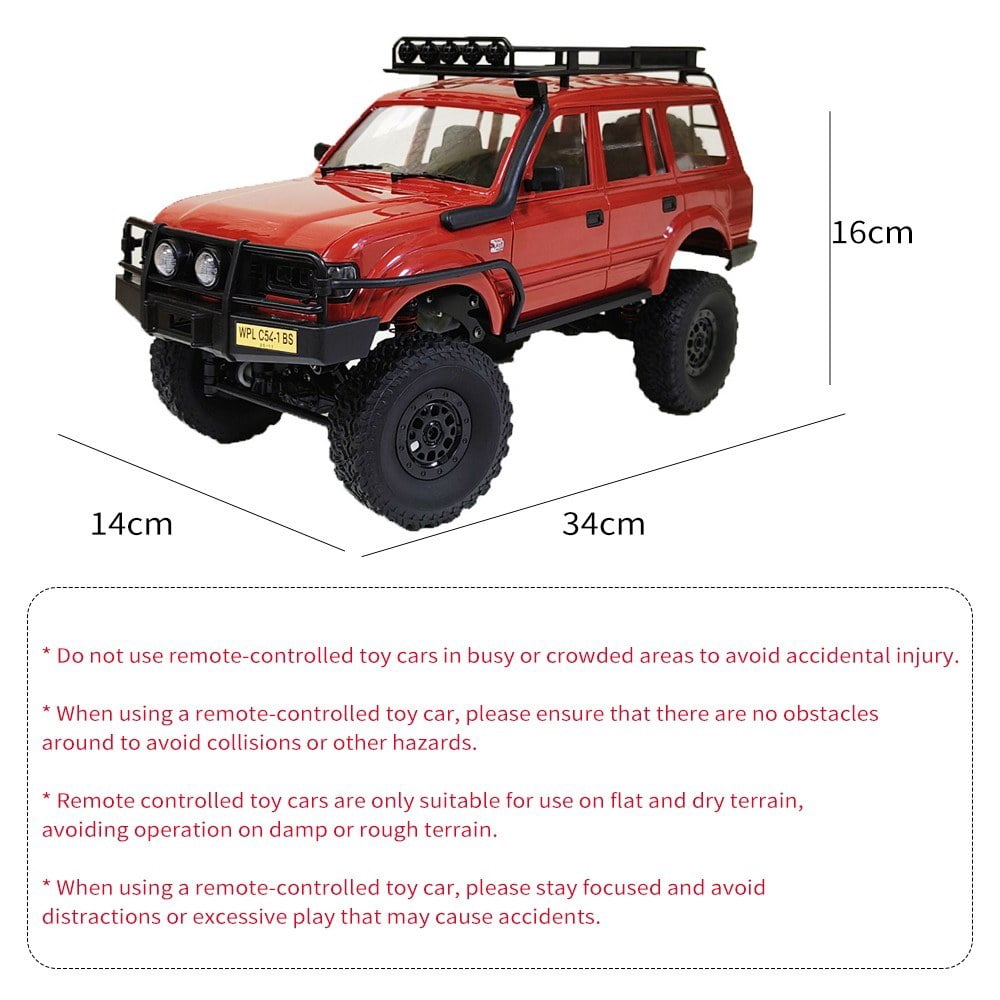 WPL 1/16 4WD Remote Control Pickup Truck Off-Road Climbing Car